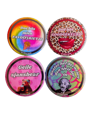 1 Buttons Lekkersjtök Set B - 4 buttons Vasteloavendj