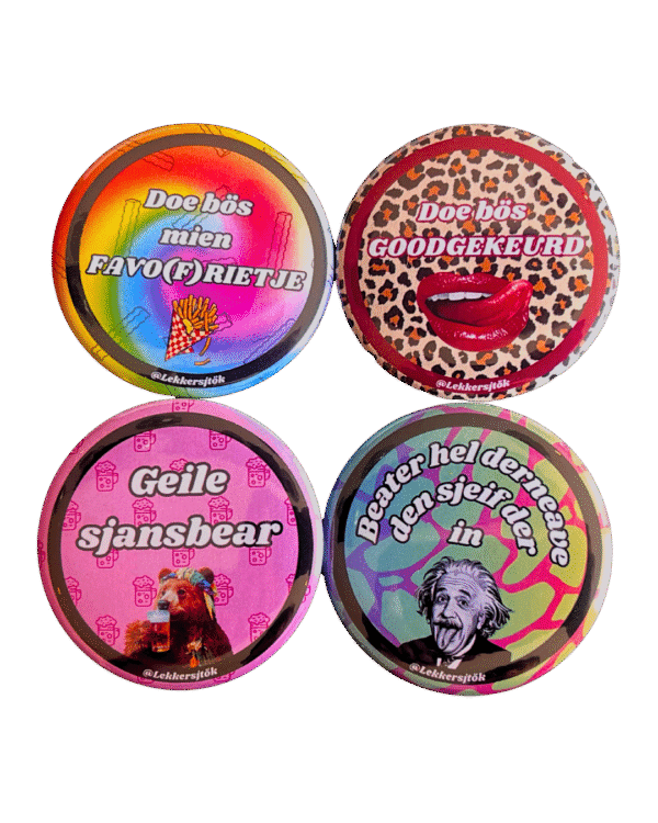 1 Buttons Lekkersjtök Set B - 4 buttons Vasteloavendj