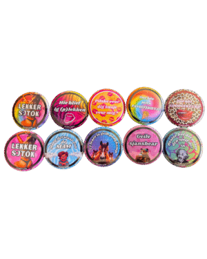 1 Buttons Lekkersjtök gehele set - 10 buttons Vasteloavendj