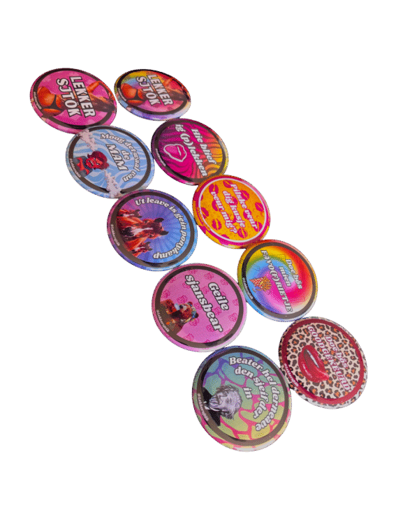 Buttons Lekkersjtök gehele set - 10 buttons Vasteloavendj