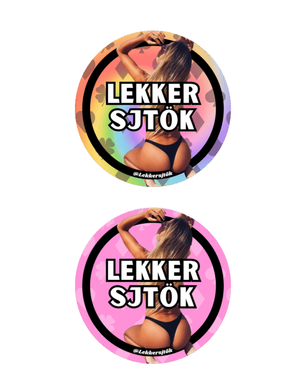 Lekkersjtök Sjtickerset C - 40 sjtickers Vasteloavendj